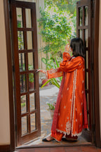 3-Piece EMBROIDERED SUIT - Copper Glow