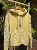 GUIPURE HOODIE - BUTTER YELLOW