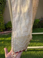 3-Piece EMBROIDERED SUIT - Royal Ivory