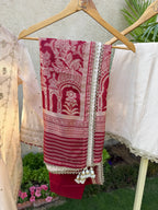 3-Piece EMBROIDERED SUIT - Royal Ivory