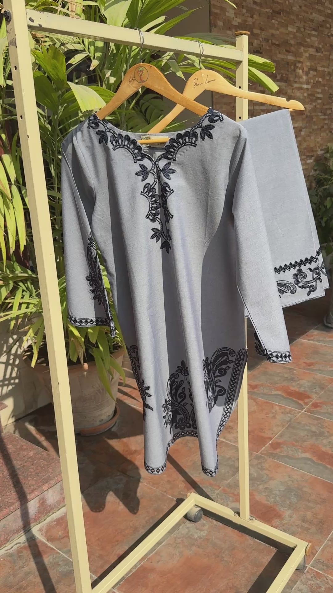 CO-ORD SET - DENIM-GREY