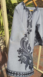 CO-ORD SET - DENIM-GREY