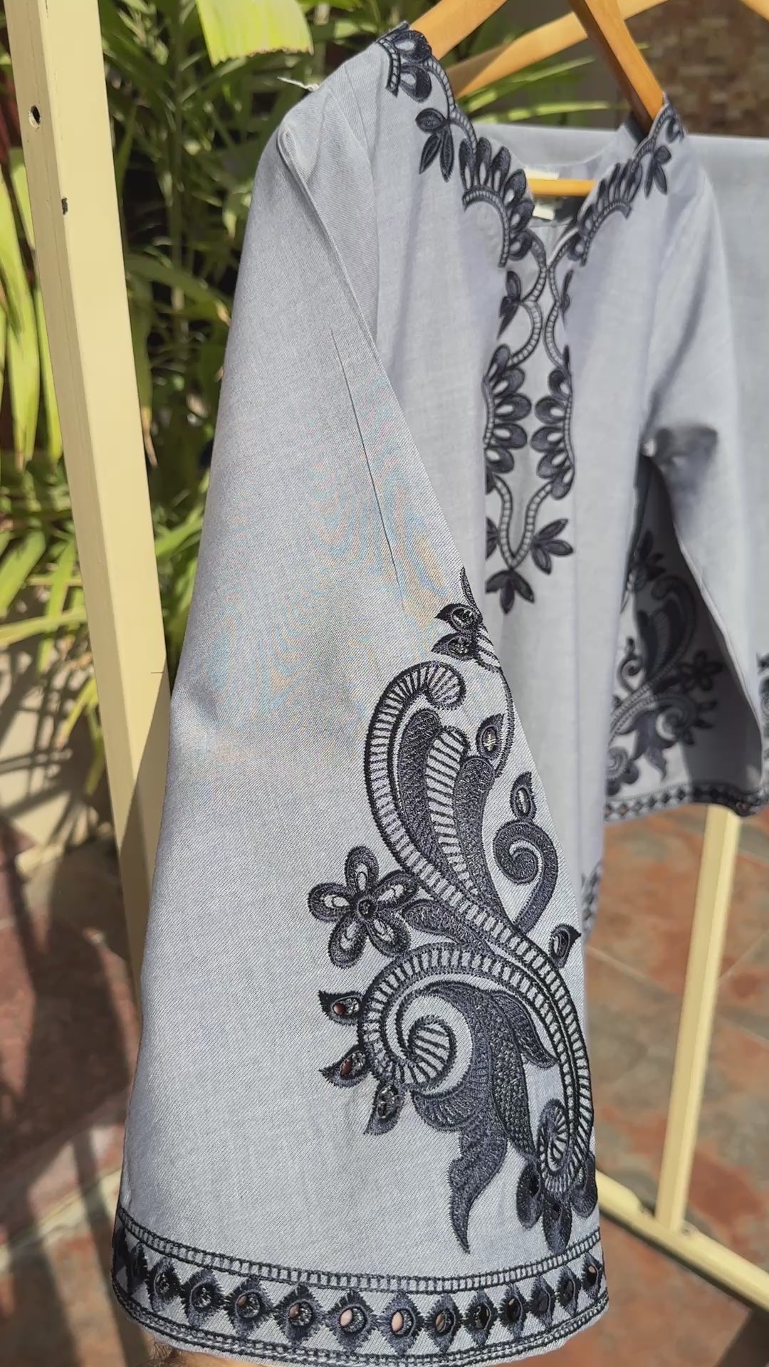 CO-ORD SET - DENIM-GREY